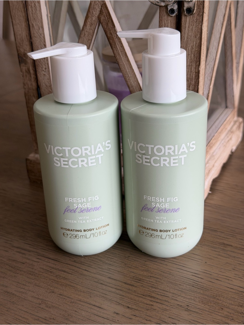 Victoria's Secret Fresh Fig & Sage Hydrating Body Lotion (Set of 2) - Light Sage